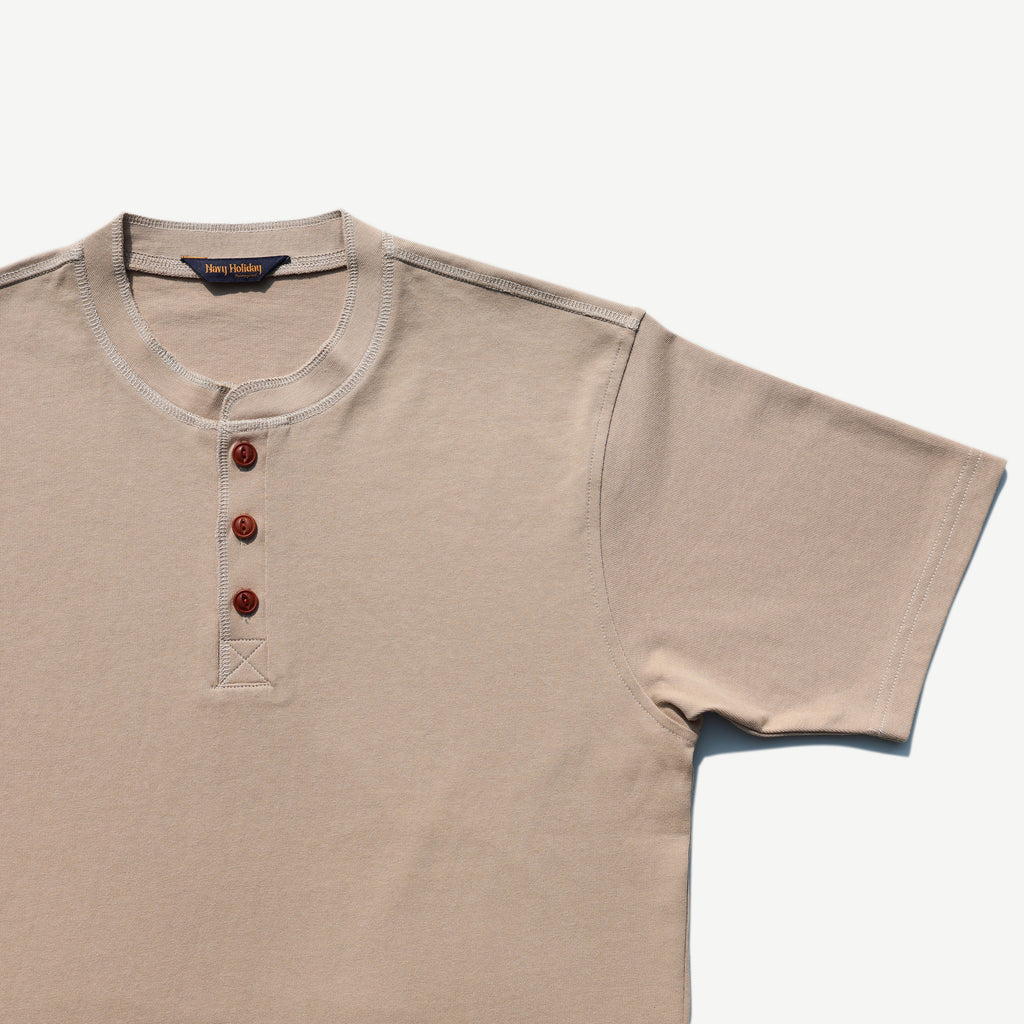Henley Tee Beige